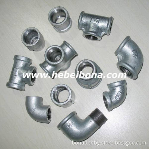 Malleable iron pipe fittings